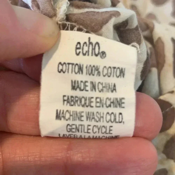 Echo Cotton Beach Coverup Animal Print size Medium - Picture 6 of 7